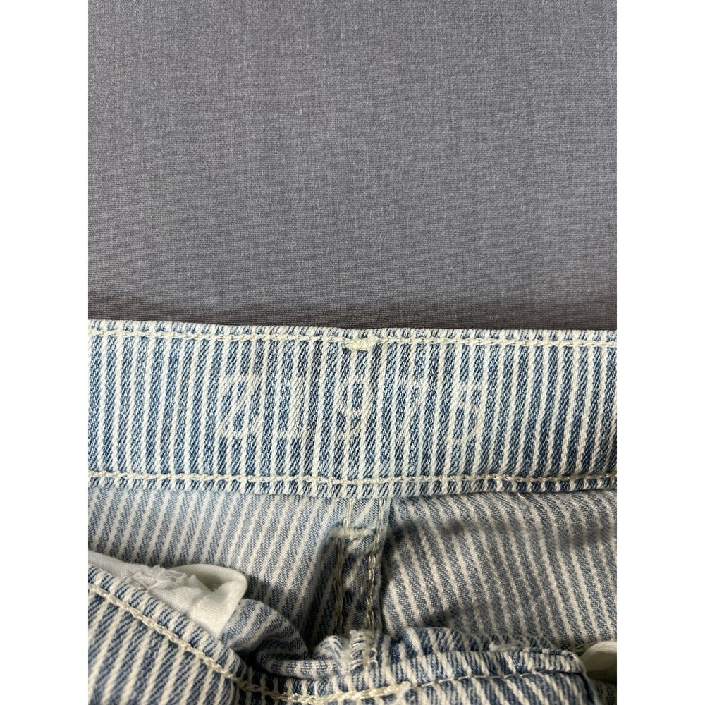 Zara Z1975 Jeans Womens 2 Blue Pinstripe Zara Basic Denim - Picture 6 of 10
